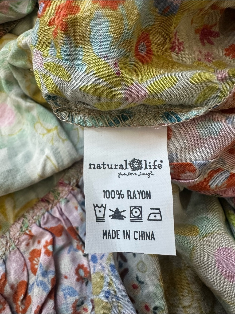 Natural Life Womens Size Small Patchwork Floral Mini Skirt Coquette Boho Cottage - Picture 2 of 5